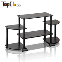 Mueble de TV Moderno de Alta Calidad para Sala de Estar, Consola Multimedia con Almacenamiento y Vitrina, Mueble Duradero para el Hogar