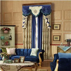 luxury turkish curtain fabric in guangzhou for home decor