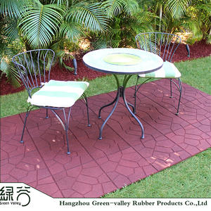 المزدوج سطح حديقة فناء DIY بلاط من القرميد 16 بوصة مربع الطوب الأرضيات في الهواء الطلق - Product Image 2