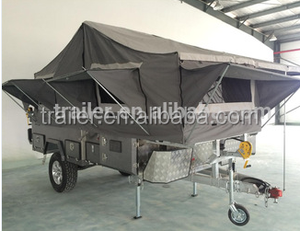 Remorque de camping en émail tout terrain, accessoire de voiture pliable de revêtement de cuisson, en émail avec <span class=keywords><strong>tente</strong></span> de 4x7x6 pieds - Product Image 2