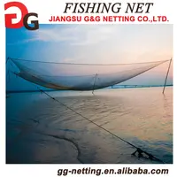 Wuzstar Polyethylene Beach Seine Drag Net Fishing Casting Net with Floats Monofilament Nets 2cm/0.8 inch, Size: 3*20m /10*65ft, Green