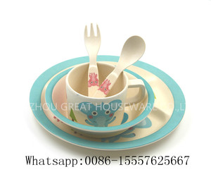 Hogar y Jardín vajilla de diseño Elefante juego de mesa de bambú - Product Image 2