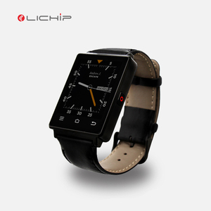 L-D6 Smart watch Android correa de cuero, 3G, GPS, <span class=keywords><strong>Google</strong></span> Play, altavoz, frecuencia Cardíaca, llamada telefónica, podómetro - Product Image 2