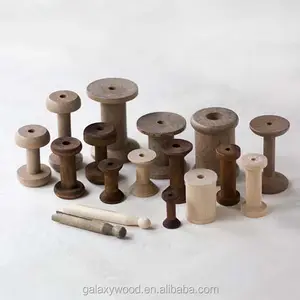 various color Antique Wood Wooden Spindles Spools