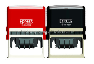 Nuevo diseño de gran tamaño sello auto entintado digital fecha <span class=keywords><strong>hora</strong></span> sello auto entintado sello de goma - Product Image 1