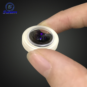 Convexo de lente esférica de sílica uv, menisco convexo <span class=keywords><strong>bi</strong></span> convexo de silica com 12mm