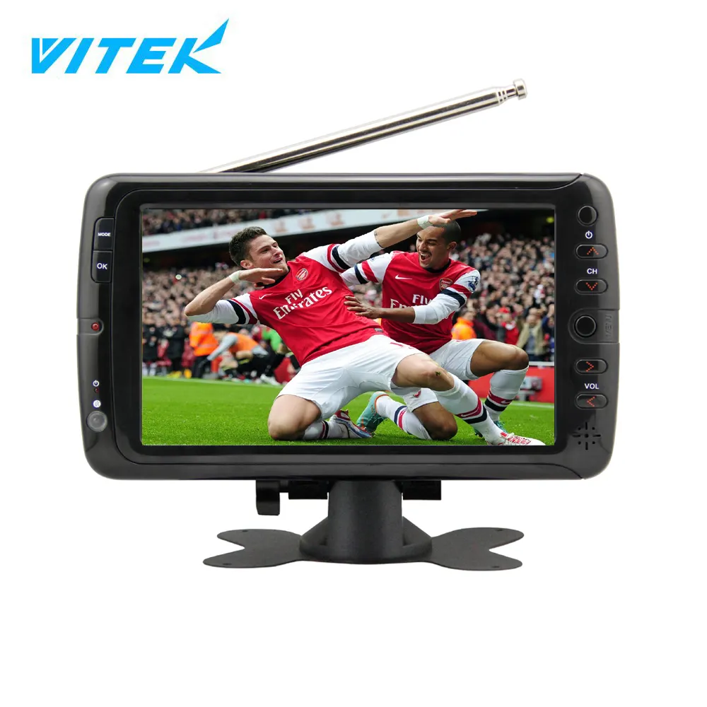 VITEK TV Digital Saku ISDB-T, TV Digital Mini Portabel DVB-T ATSC Luar Ruangan OEM Jumlah Besar 7 9 10.1 Inci