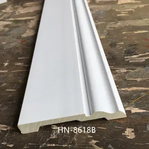 HN-8618B Polyurethane Foam Trang Trí Sàn Baseboard Molding Trọng Lượng Nhẹ Chống Thấm PU Ván Chân Tường