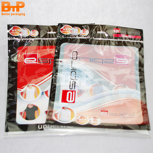 Sacs d'emballage personnalisés pour vêtements sac aseptique en plastique refermable avec fermeture à glissière sac transparent avec design personnalisé - Product Image 2