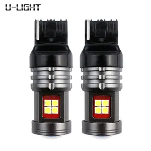 2x White T20 W21W 7440 7443 LED Canbus 3030 Error Free Car Turn Signal Light NO Hyperflash