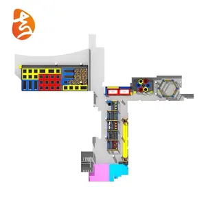 سرير قفز داخلي احترافي للأطفال والبالغين تجاري شهير مجموعة معدات حديقة الترامبولين