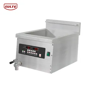 Freidora eléctrica de inducción para restaurante freidora eléctrica para pollo frito, encimera de freidora eléctrica comercial de 5000w