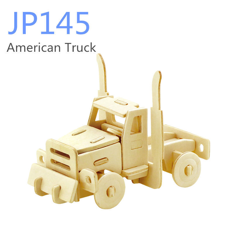 Diy деревянная головоломка-- американских грузовиков