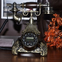 Personnalisation haut de gamme du téléphone ancien créatif téléphone filaire téléphone fixe domestique rétro américain