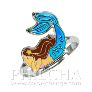 Fairy Tale Mermaid Adjustable Color Changing Mood Ring