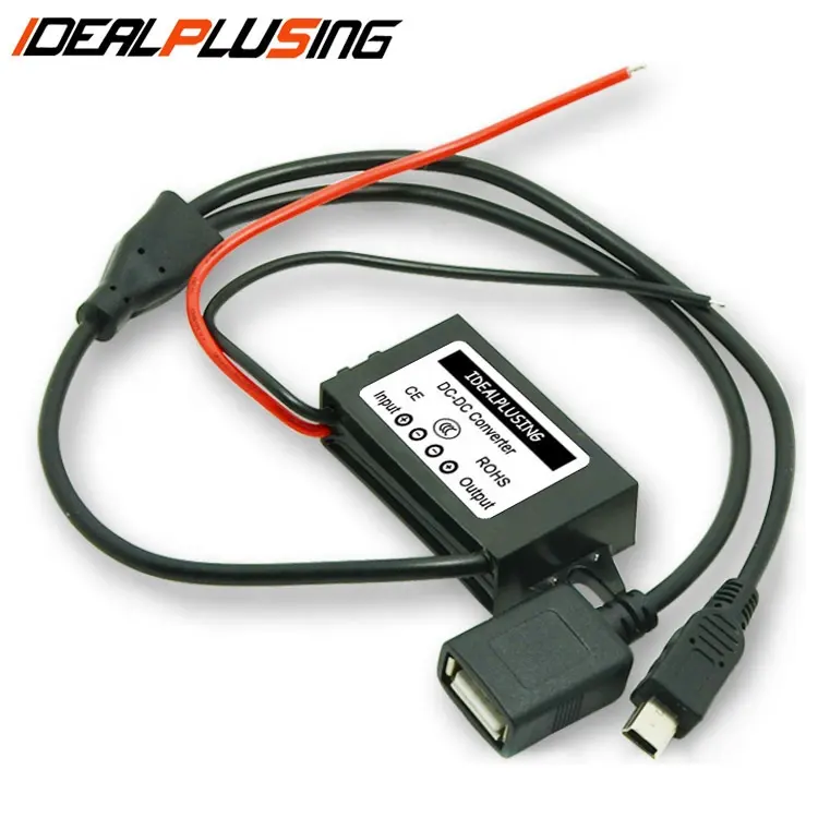 IDEALPLUSING 24 v/12 v zu 5 v step down converter 3A Dual Micro Mini USB Car Charger Kabel für SmartPhone
