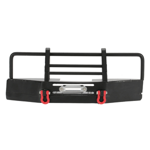 Pare-chocs avant en métal pour voiture RC, avec boucle de remorque, Compatible avec <span class=keywords><strong>1</strong></span>/<span class=keywords><strong>10</strong></span> RC4WD D90 <span class=keywords><strong>Axial</strong></span> SCX10 RC Rock <span class=keywords><strong>Crawler</strong></span> - Product Image 2