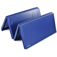 Tapis de gymnastique pliable en mousse épaisse et durable pour exercices de tumbling, avec sangles de transport