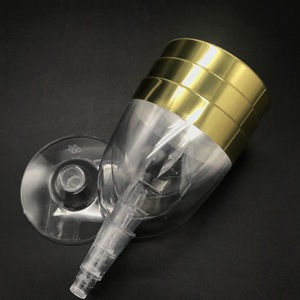 <span class=keywords><strong>Verre</strong></span> <span class=keywords><strong>à</strong></span> <span class=keywords><strong>vin</strong></span> <span class=keywords><strong>jetable</strong></span> en plastique, pièces, avec bordure en or, 2 pièces - Product Image 4