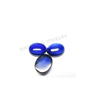 oval cut gemstone jewelry blue sapphire cabochon cut blue sapphire stone