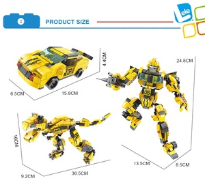 LELE BROTHER Juguetes <span class=keywords><strong>de</strong></span> Construcción <span class=keywords><strong>de</strong></span> Robots <span class=keywords><strong>de</strong></span> Coche <span class=keywords><strong>Creativos</strong></span> para Niños, Bloques <span class=keywords><strong>de</strong></span> Ciudad Hornets - Product Image 5