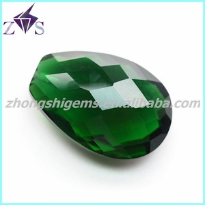 Flat Cut Faceted Pendant CZ <strong>Fake</strong> <strong>Gemstone</strong> - Product Image 4
