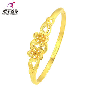 XL5023 Xuping 24K color oro al por mayor flores joyas de imitación estilo cautivador pulsera para mujeres - Product Image 5