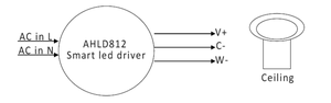 <span class=keywords><strong>Driver</strong></span> <span class=keywords><strong>led</strong></span> rotondo dimmerabile monocolore intelligente zigbee <span class=keywords><strong>13W</strong></span> per downlight - Product Image 4