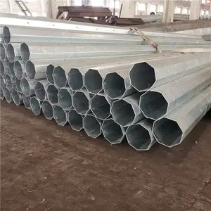 12m Philippines Galvanized Steel Tubular Pole Metal Pole