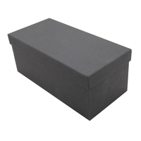 Boîte d'emballage de luxe en carton écologique faite à la main avec impression dorée, structure rigide, idéale pour chaussettes et fourrures