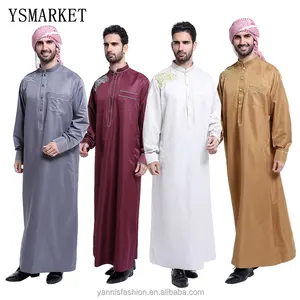 Musulman Arabische Abaya Lange Mouw Jurk Arabe Saudi Arabië Islamitische Kleding Mode