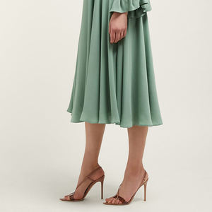 Eleganti Tacchi Alti <span class=keywords><strong>Nude</strong></span> per Donne, Sandali con <span class=keywords><strong>Tacco</strong></span> e Cinturini per Signore, Punta Aperta, <span class=keywords><strong>Tacco</strong></span> a Spillo, Scarpe Estive 2019 - Product Image 6