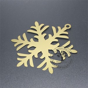 Vakantie outdoor decoratie gestanst sneeuwvlok metalen Kerst ornament - Product Image 3