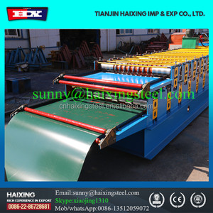 Đôi boong màu thép sóng ibr và sắt Roof tấm làm Máy cuộn - Product Image 5