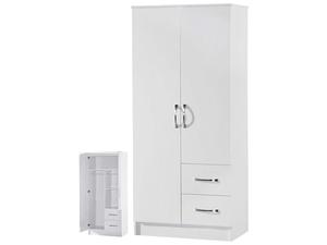 2 DOOR DOUBLE COMBINATION <strong>WARDROBE</strong> ULTRA HIGH GLOSS QUALITY <strong>UNITS</strong> - Product Image 2