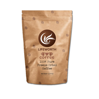 LIFEWORTH Café Instantané Décaféiné Lyophilisé en Poudre – Faible Acidité Soluble – Vente en Gros OEM Marque Privée