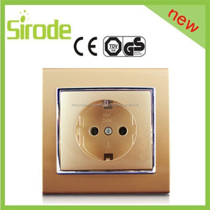 Sirode universal 2 <span class=keywords><strong>P</strong></span> para socket color de lujo de diseño de pared eléctrico socket - Product Image 1