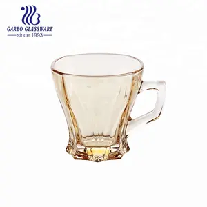 5oz ion plating golden tea cup glass irish coffee mug for drinking