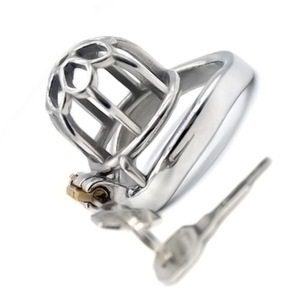 FAAK 5.1cm 304 สแตนเลสสตีลอวัยวะเพศชาย CAGE สำหรับชายอุปกรณ์ Chastity แหวนโค้งโลหะ Chastity CAGE สำหรับชาย - Product Image 6