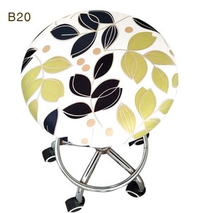 באיכות גבוהה עגול שרפרף מכסה/אלסטי בר שרפרף כיסוי/מושב כיסוי בית כיסא ריפוד עגול כיסא פרחוני מודפס - Product Image 4