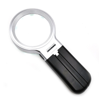 Large Magnifier Lens Handheld Magnifier with Led Light Foldable 10 Led Lighted Magnifier