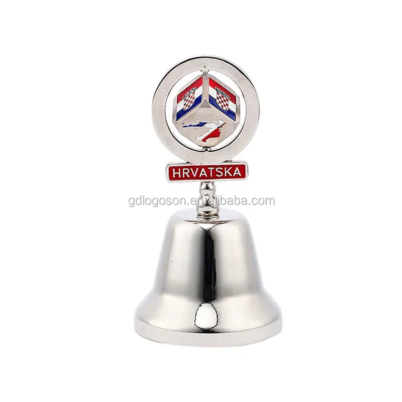 Many Designs/Shapes Small Metal Craft Bells Custom Hrvatska Croatia Metal Souvenirs Hand Bells