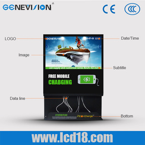 21.5inch trong nhà freestand quảng cáo LCD với điện thoại di động Trạm Sạc, 21.5inch gốc LCD kỹ thuật số biển màn hình - Product Image 3