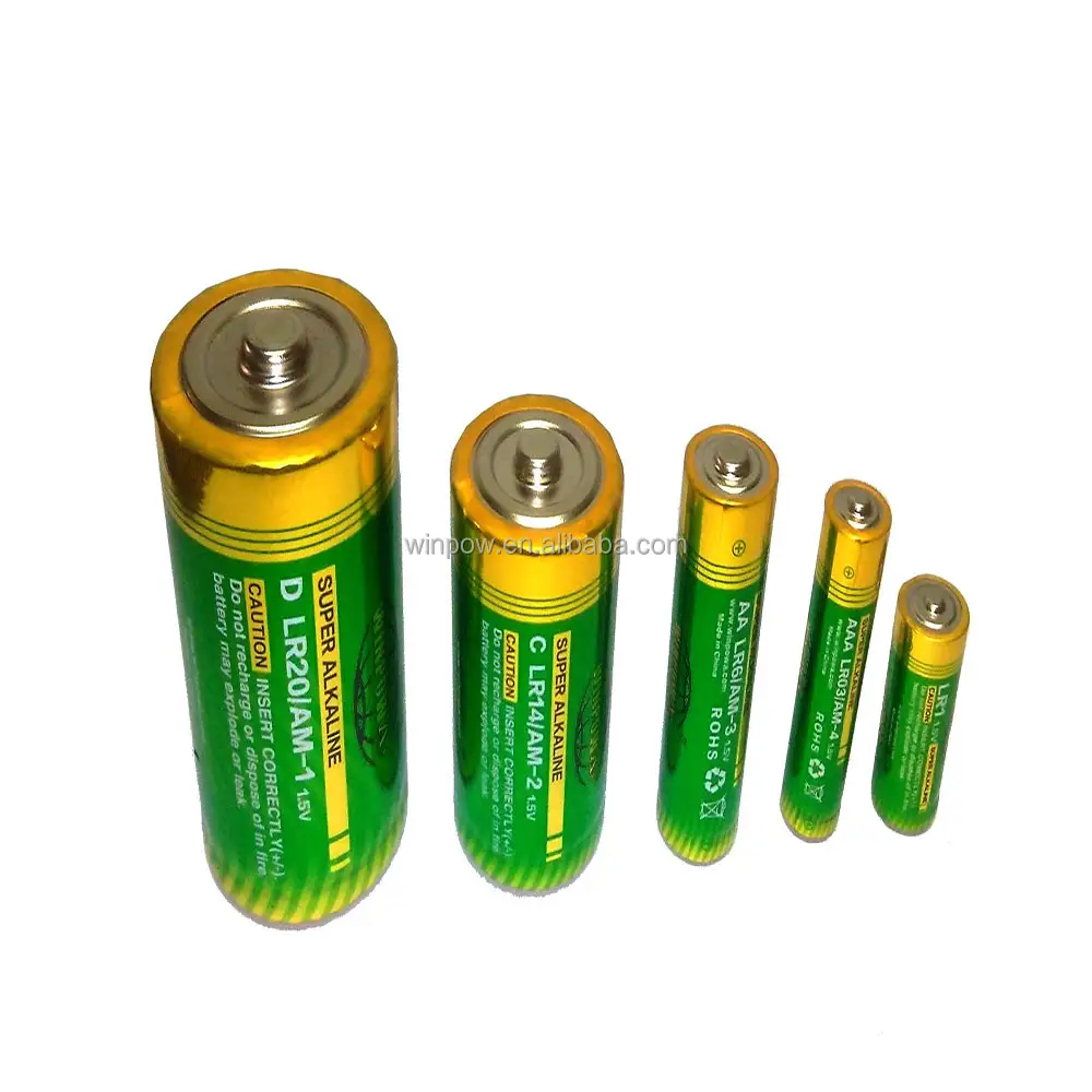 9V Zn/MnO2 AAAA आकार LR61 क्षारीय सूखी बैटरी