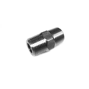 High quality quick coupler 1/8 male thread outside the wire pass-through SUS304 stainless steel straight butt weld pipe fittings