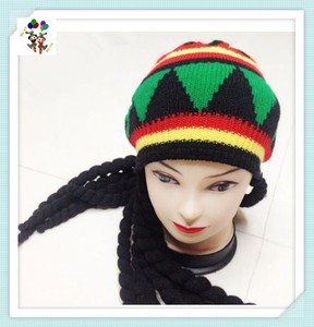 Chapeaux de fête amusants avec Dreadlocks, OEM, Rasta, Rasta, rastafarien, HPC-0205 - Product Image 4