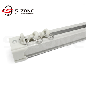 En alliage d'aluminium <span class=keywords><strong>rideau</strong></span> coulissant piste blanc <span class=keywords><strong>rideau</strong></span> <span class=keywords><strong>rail</strong></span> coulissant <span class=keywords><strong>pour</strong></span> quincaillerie de tentures - Product Image 1