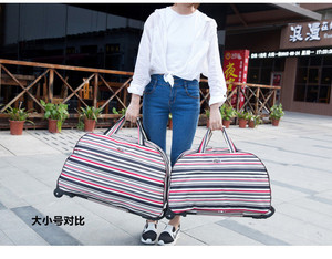 Modern Fashion Women Men Carry-Ons Travel Luggage Trolley <strong>Rolling</strong> <strong>Suitcase</strong> with Waterproof Polyester Wheels Lightweight 2018 Hot - Product Image 6