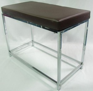 เก้าอี้สองชั้นหนังพีวีซีทรงสี่เหลี่ยมผืนผ้าสำหรับห้องน้ำ - Product Image 3