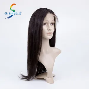 Естественный цвет, бразильские Прямые Человеческие волосы Remy, полукружевные парики боб для черных женщин